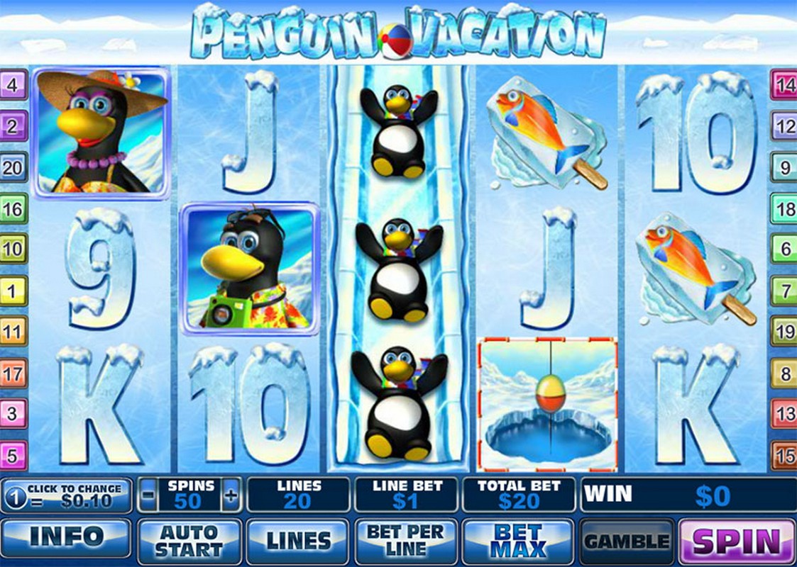 penguin splash игровой автомат