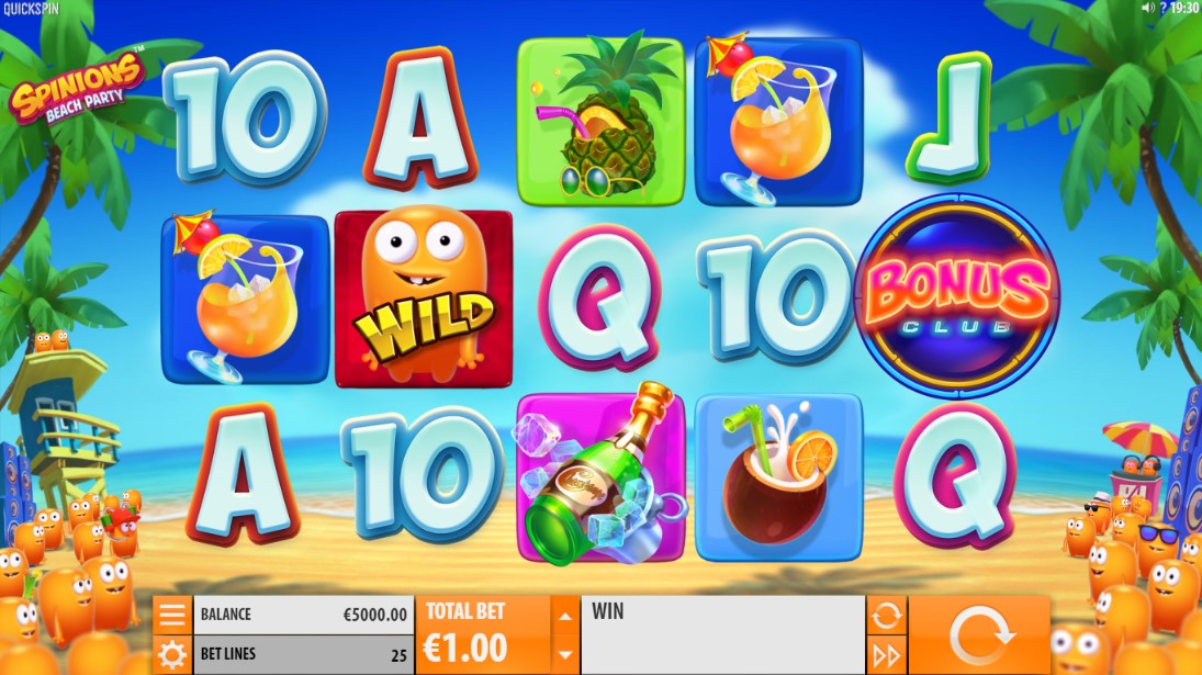 Spinions Beach Party free slot