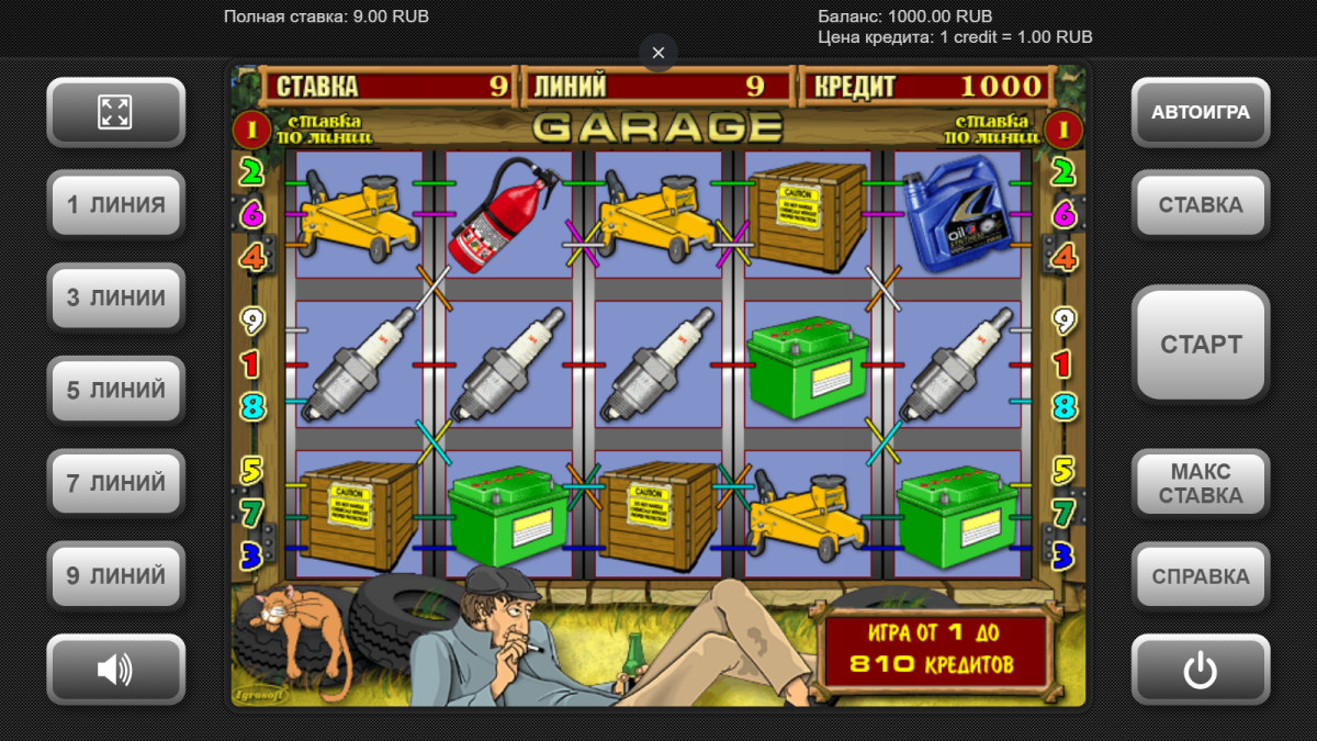 Игровые Автоматы Garage