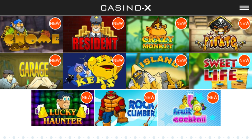 в Casino-X появились игровые автоматы Игрософт