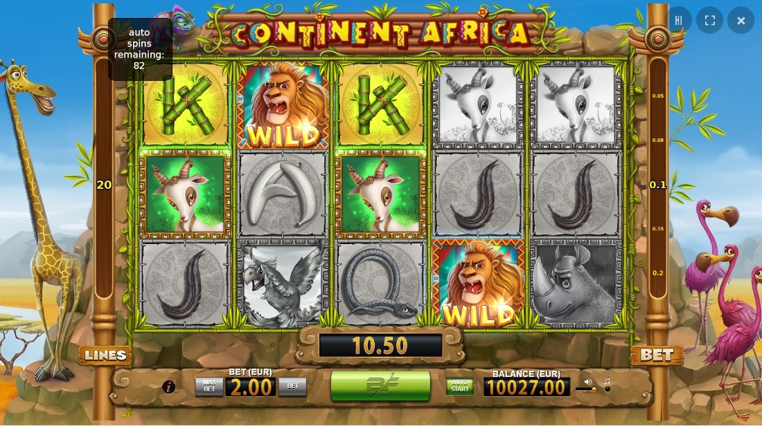 Слот Continent Africa играть бесплатно
