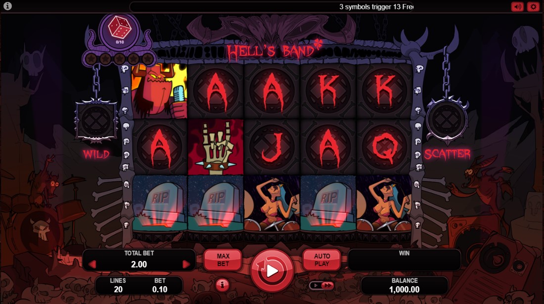 Бесплатный игровой автомат Hell's Band