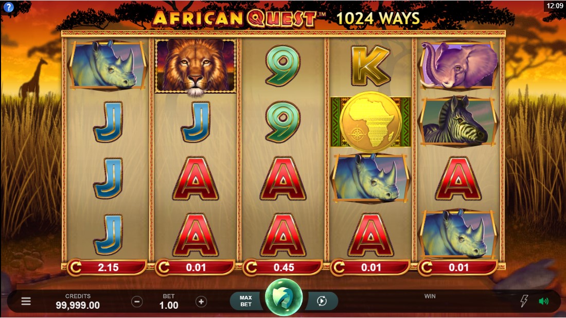 Бесплатный игровой автомат African Quest