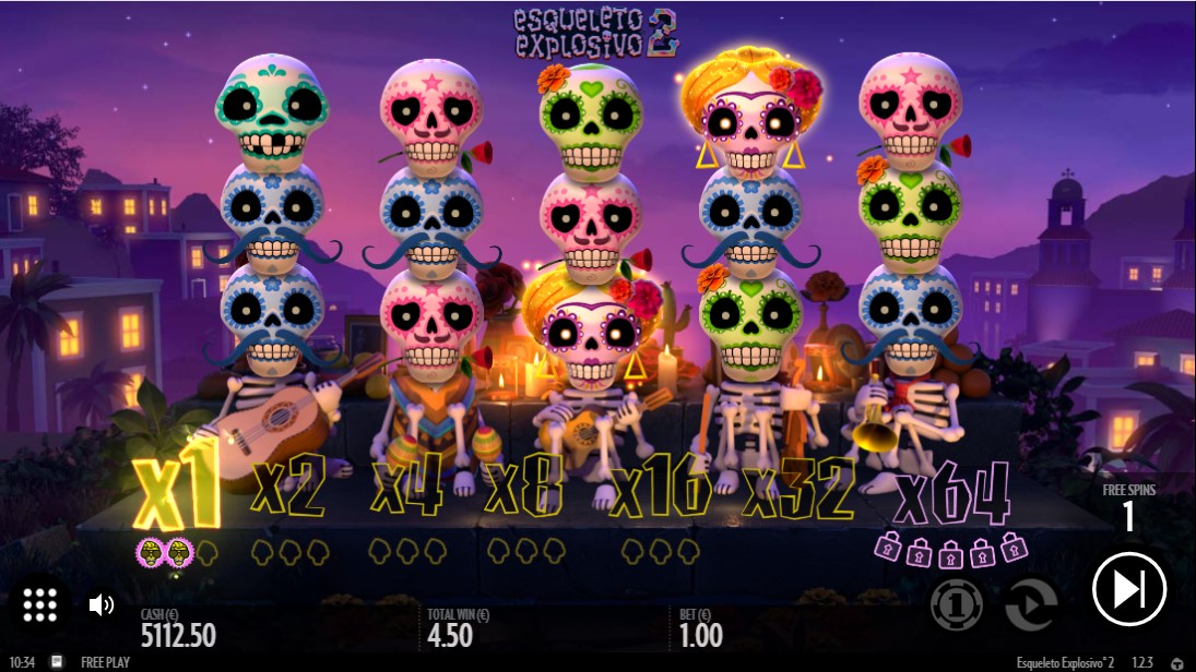 Игровой автомат Esqueleto Explosivo 2