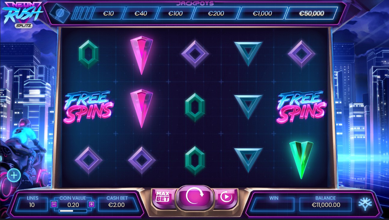 Neon Rush Splitz игровой автомат
