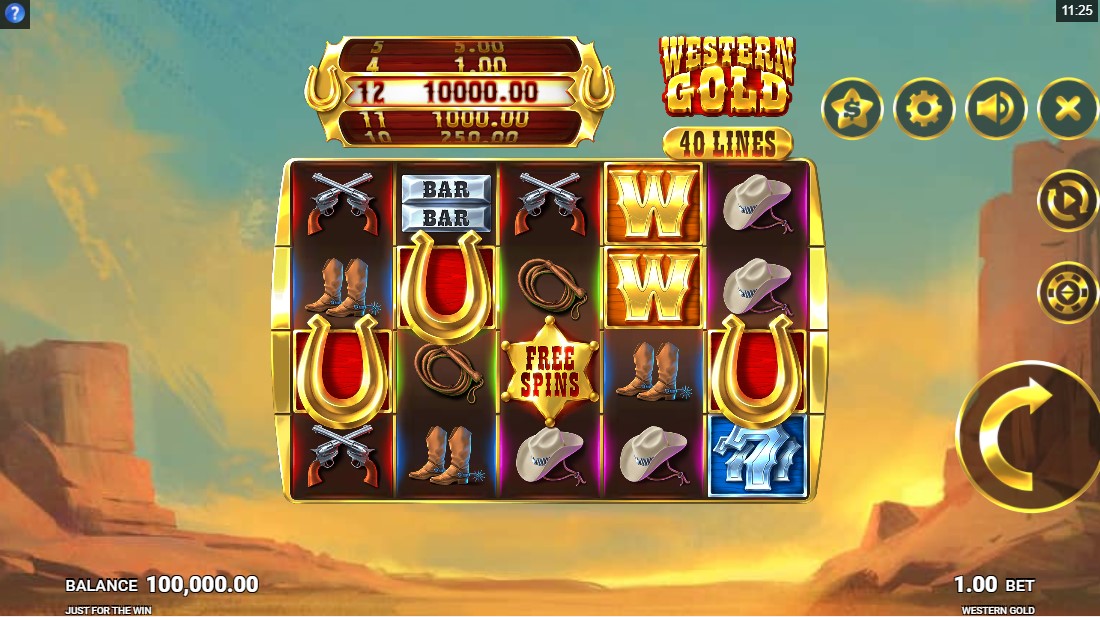 Western Gold бесплатный слот