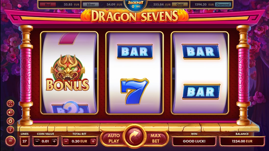 Играть бесплатно Dragon Sevens