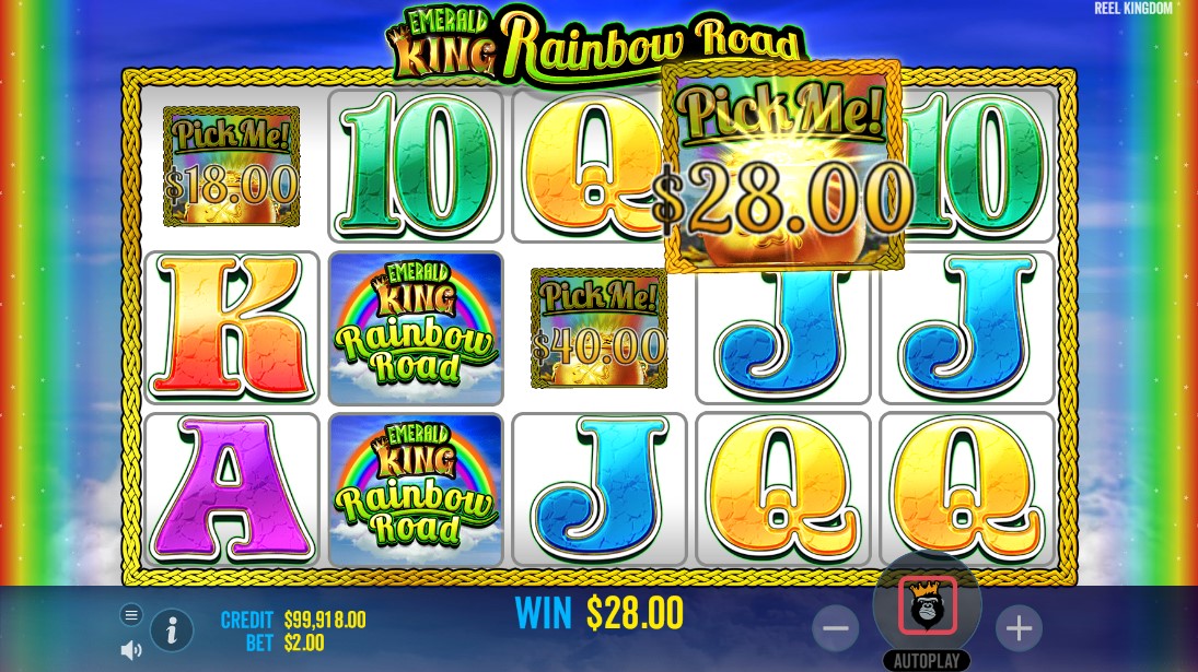 Emerald King Rainbow Road игровой автомат